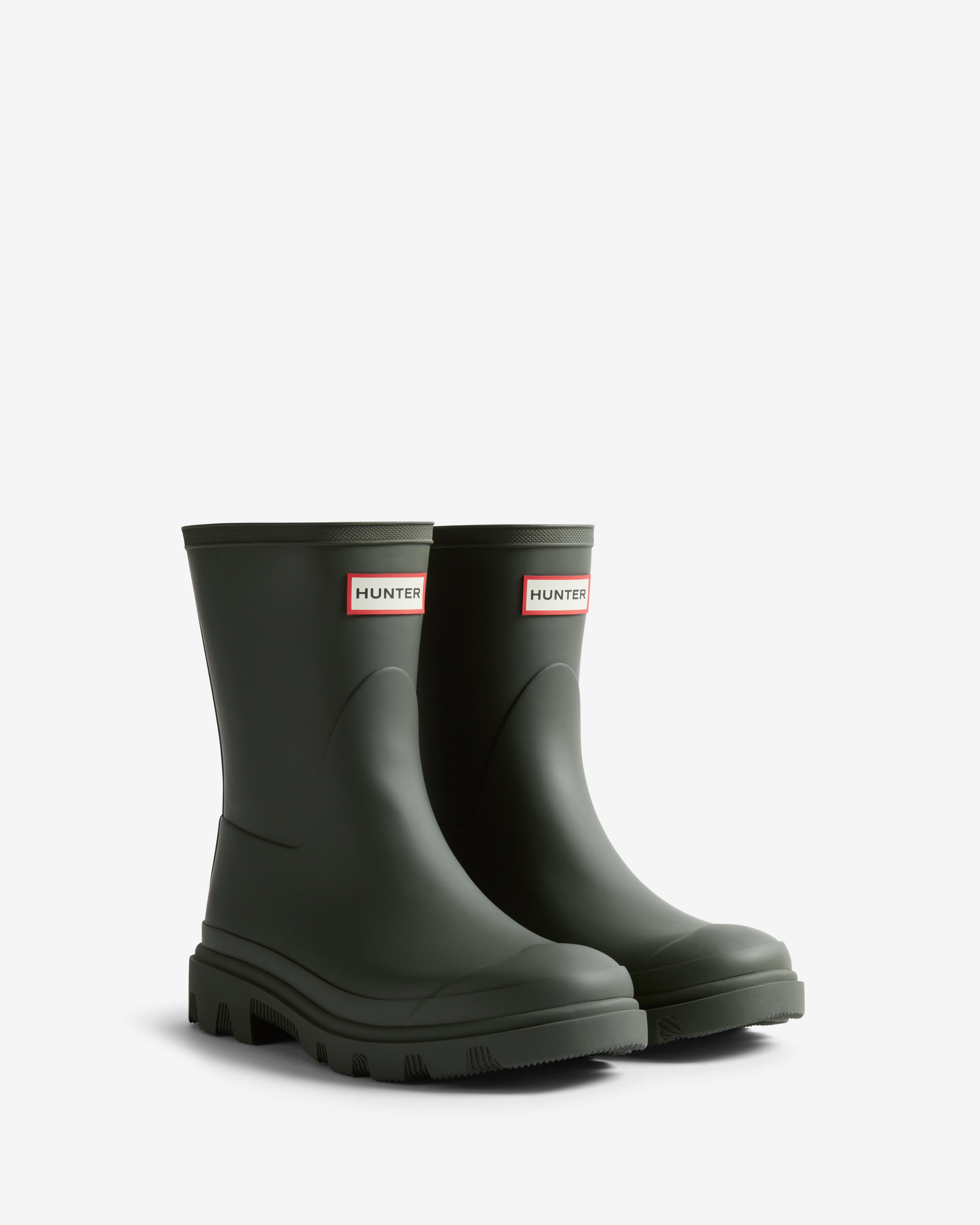 【HUNTER】IN OUT PADDING BOOTIES ブーティ Hunter Original Quilted Short Lace Up Women's Boots Z4142