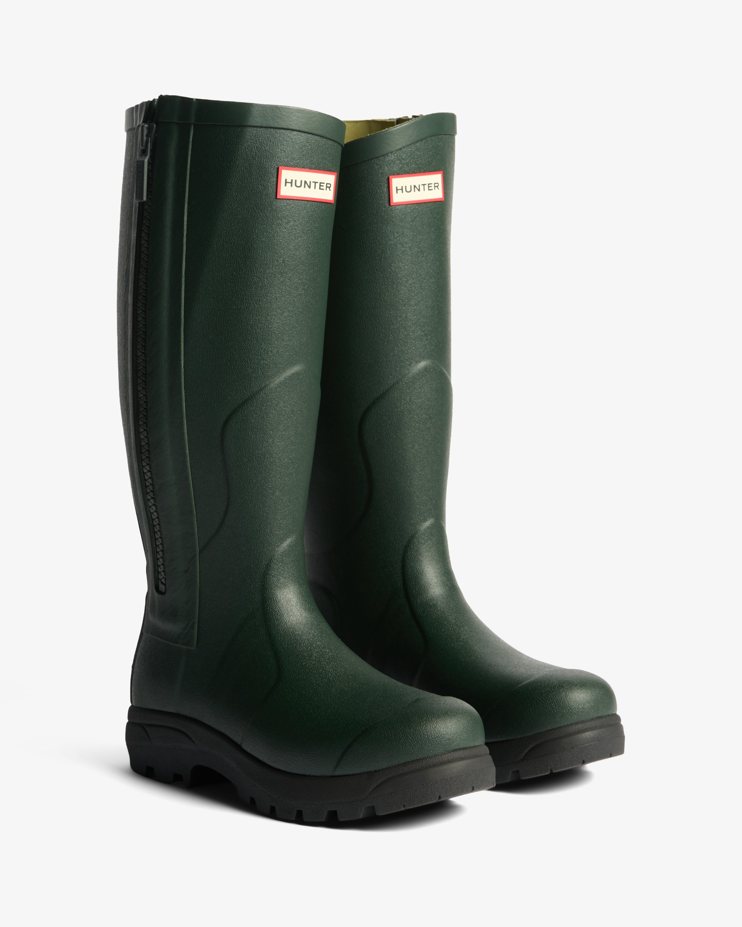 Unisex Balmoral MKII Full Zip Boot Dark Olive Black – Hunter Boots