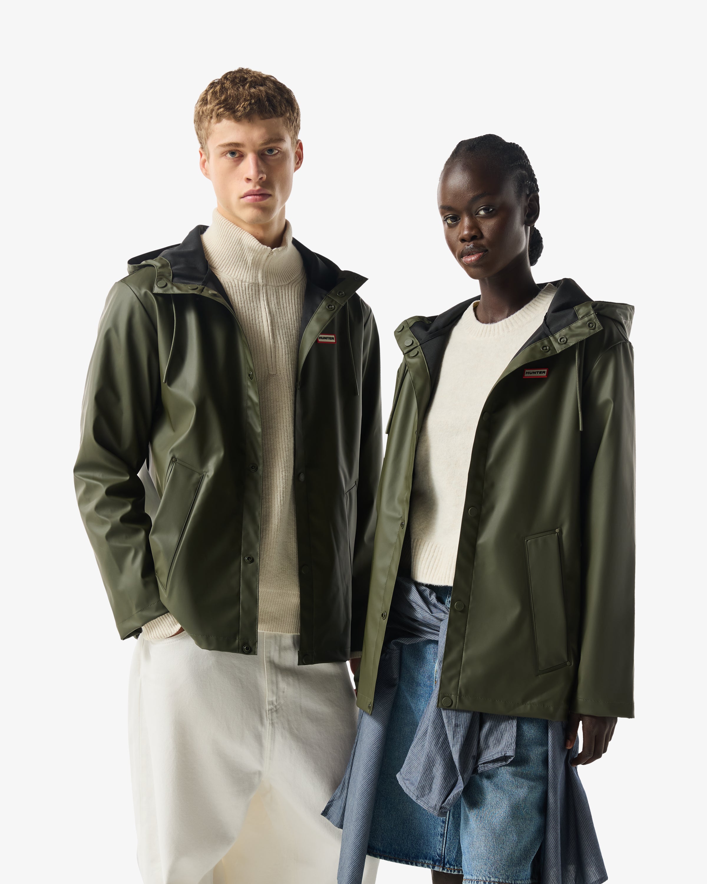 Hunter Boots Unisex Downpour Izzy Hooded Rain Jacket Kambaba