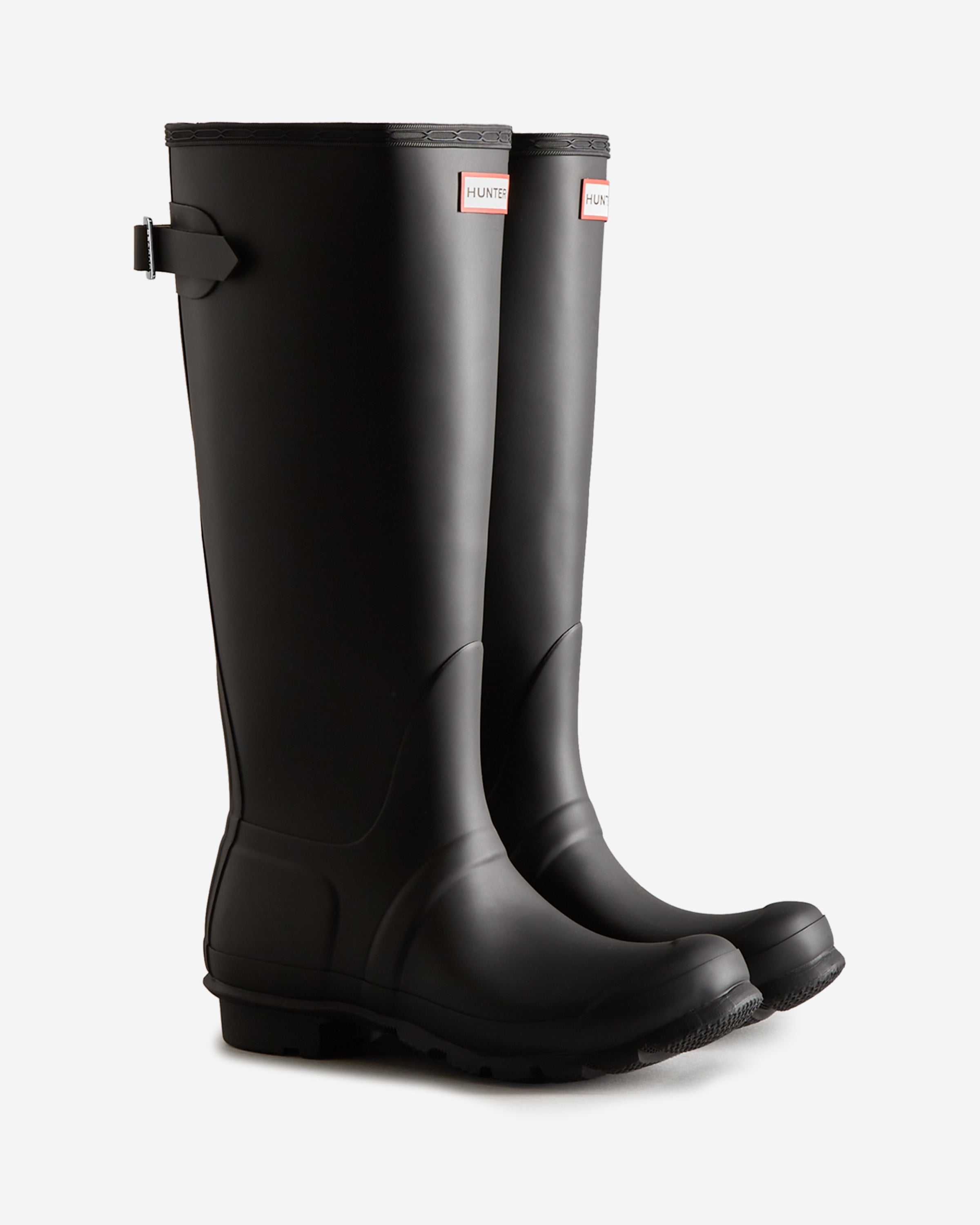 HUNTER ブラック 長靴 23cm UK 4 / EU 37 Hunter Boots Women's Original Tall Back Adjustable Boot Black