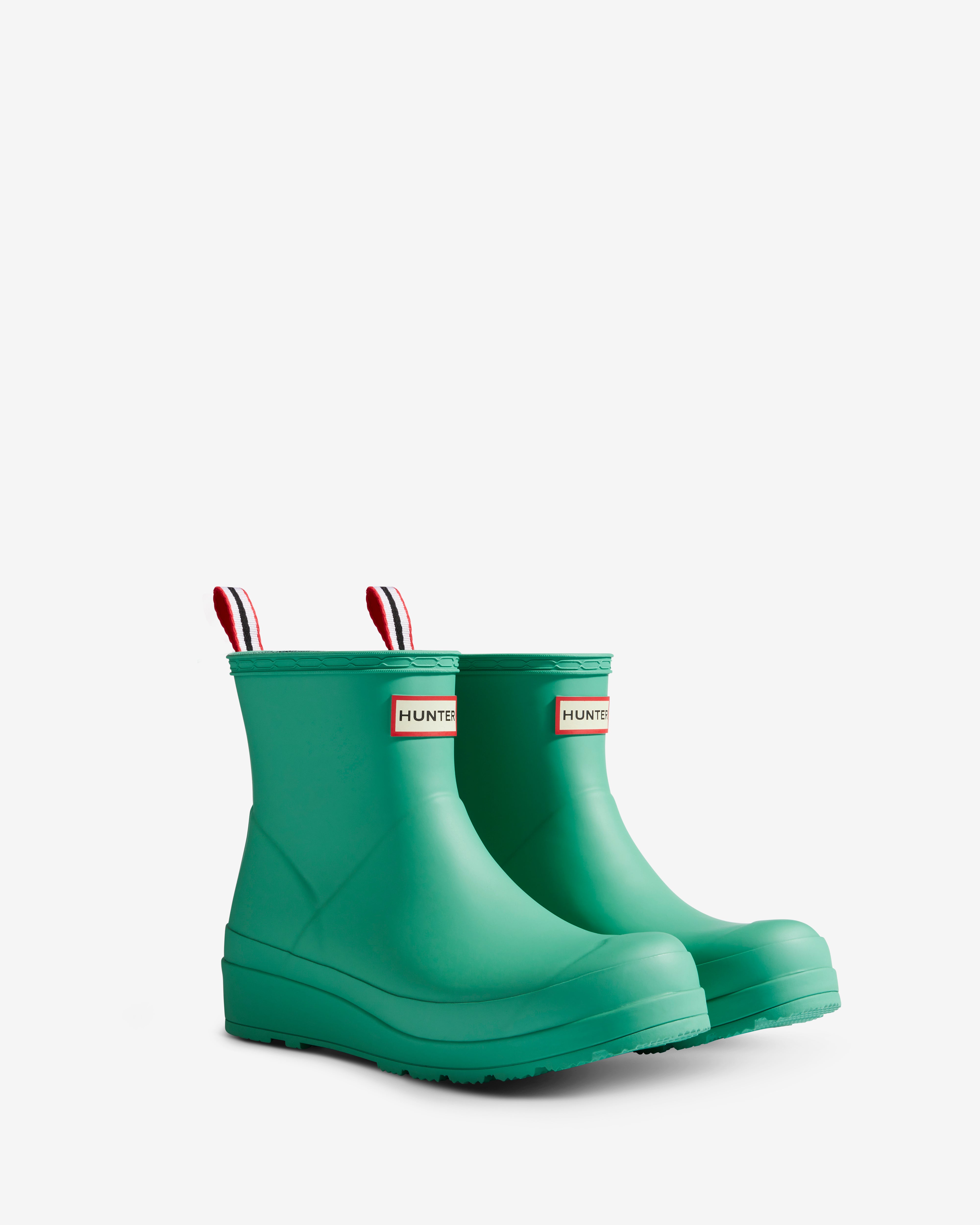 Hunter Boots Women's Play Short Wellington Boots Thrum Green