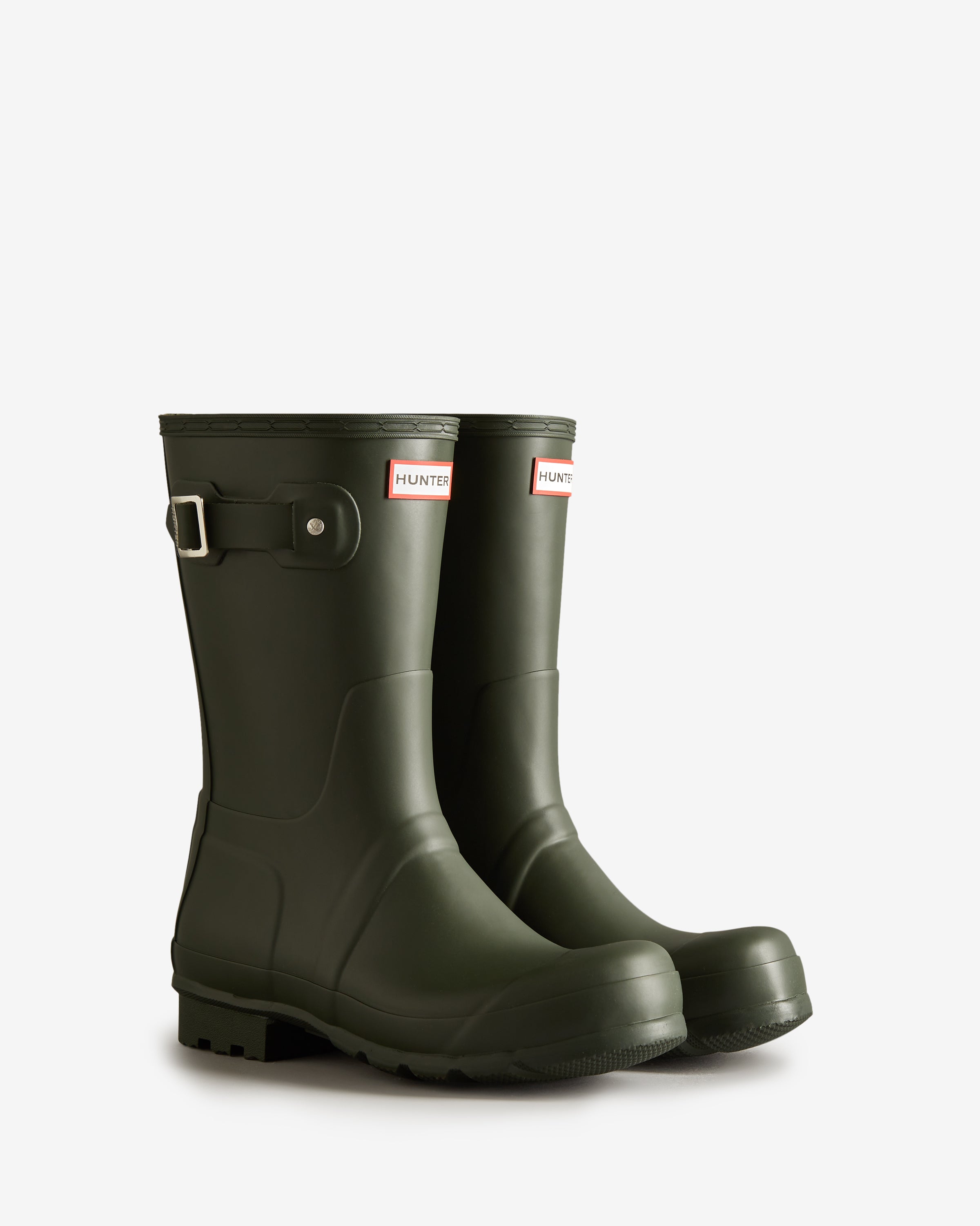 Dark olive hunter rain boots on sale