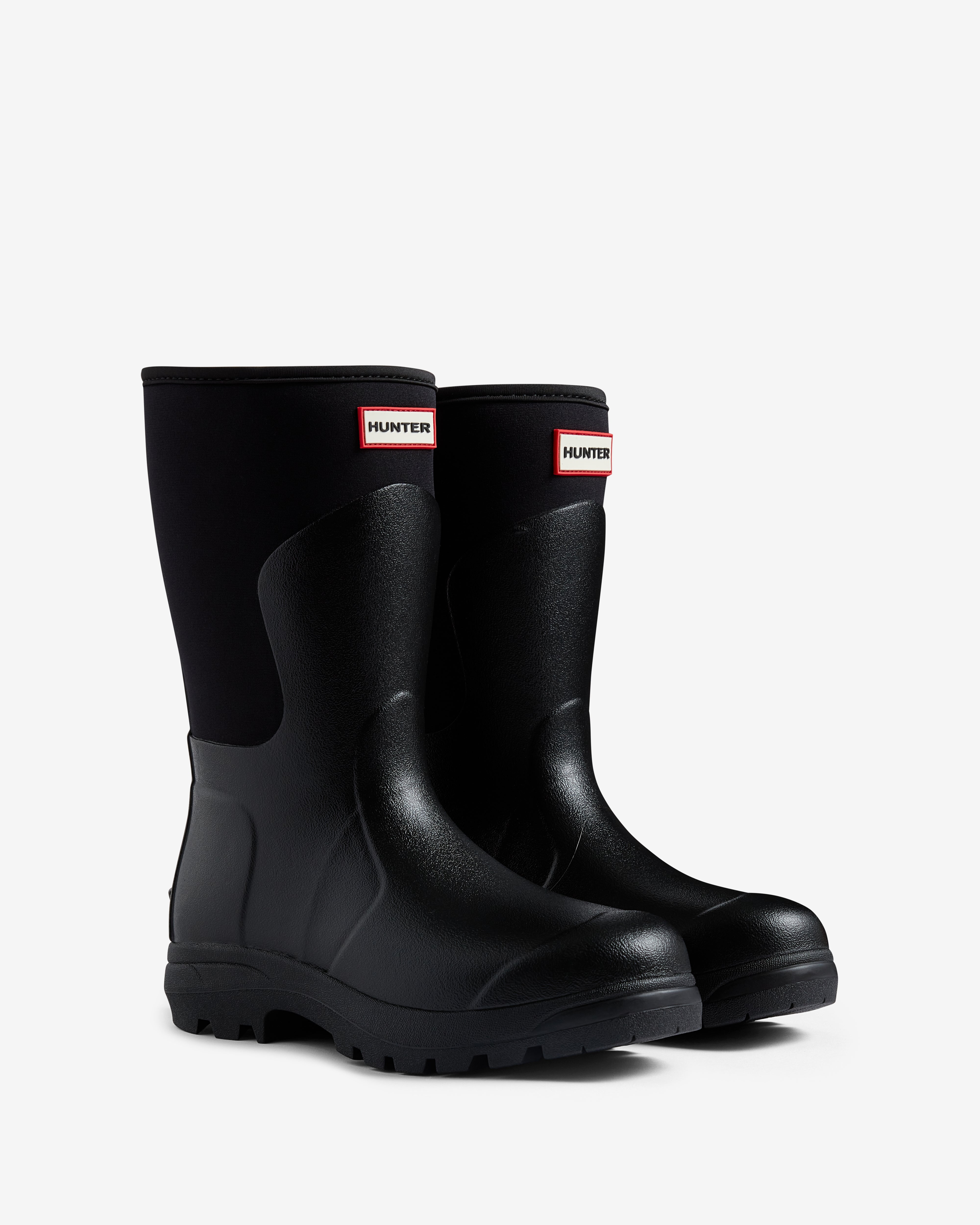 Hunter Boots Unisex Balmoral Neoprene Short Boot Black – Hunter