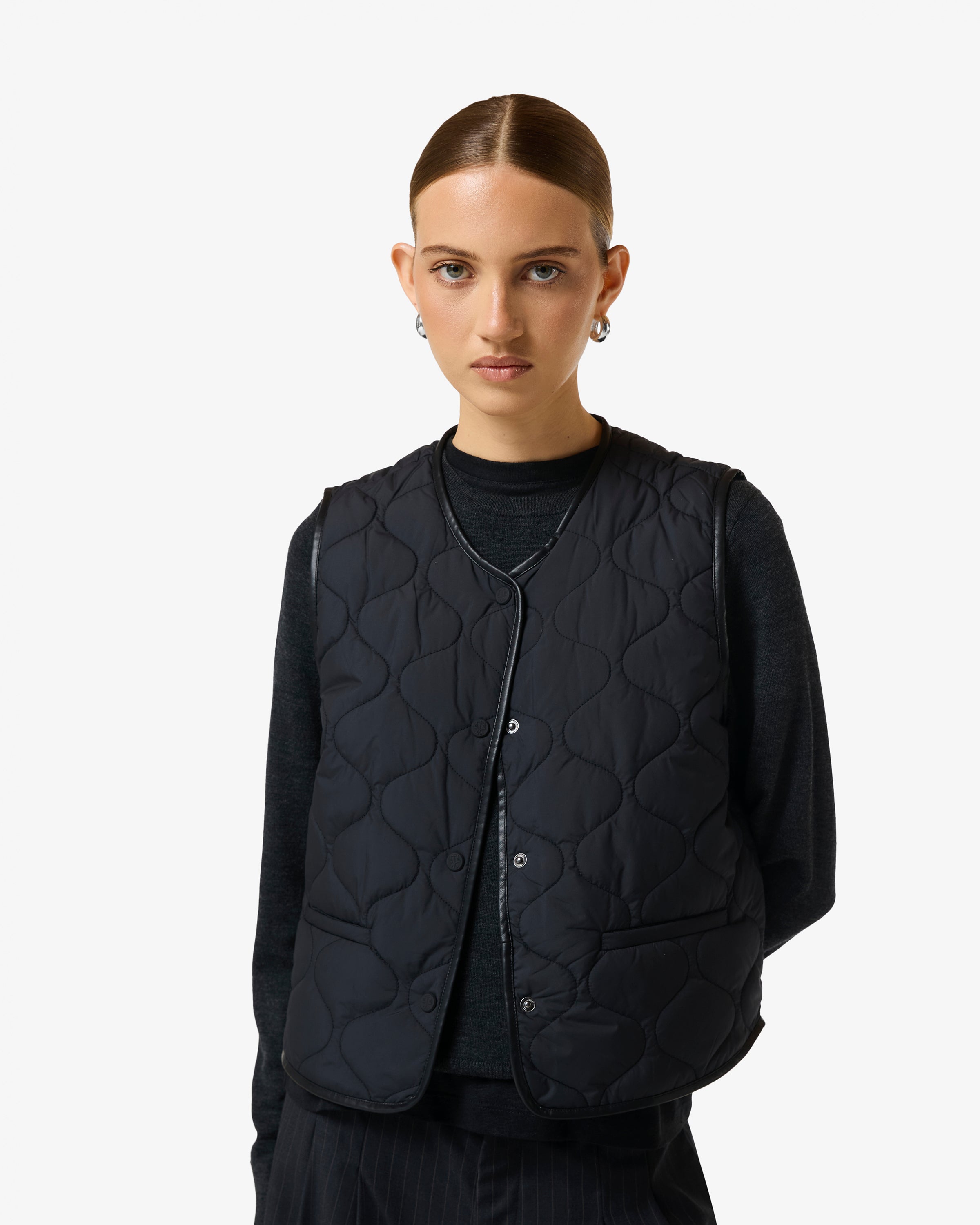 Bonny Quilted Vest Black