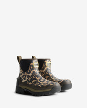 GANNI X Hunter Womens Balmoral Ankle Boot Leopard / Black