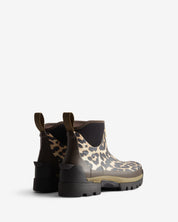 GANNI X Hunter Womens Balmoral Ankle Boot Leopard / Black
