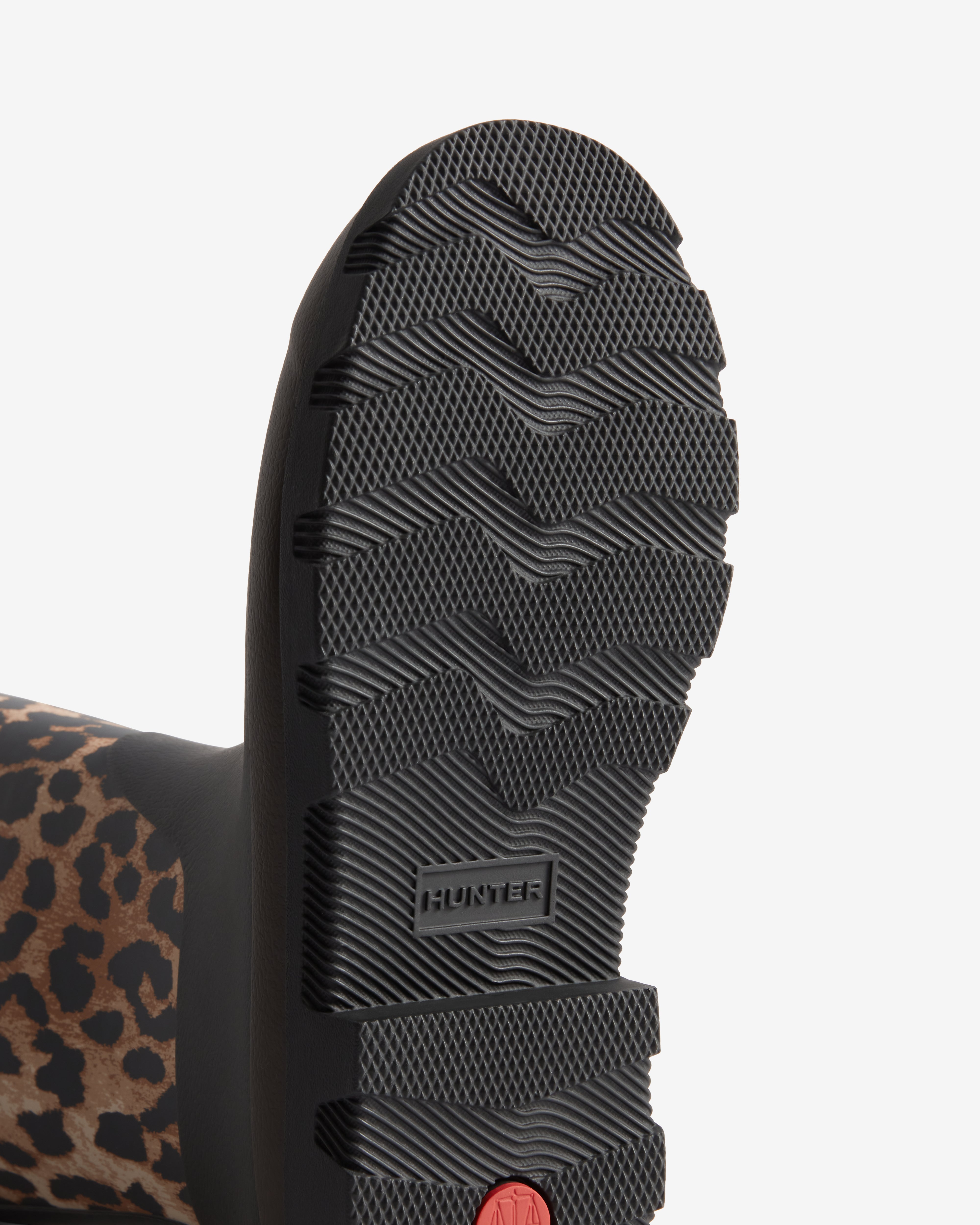 GANNI x Hunter Unisex Downpour Adjustable Boot Leopard / Black