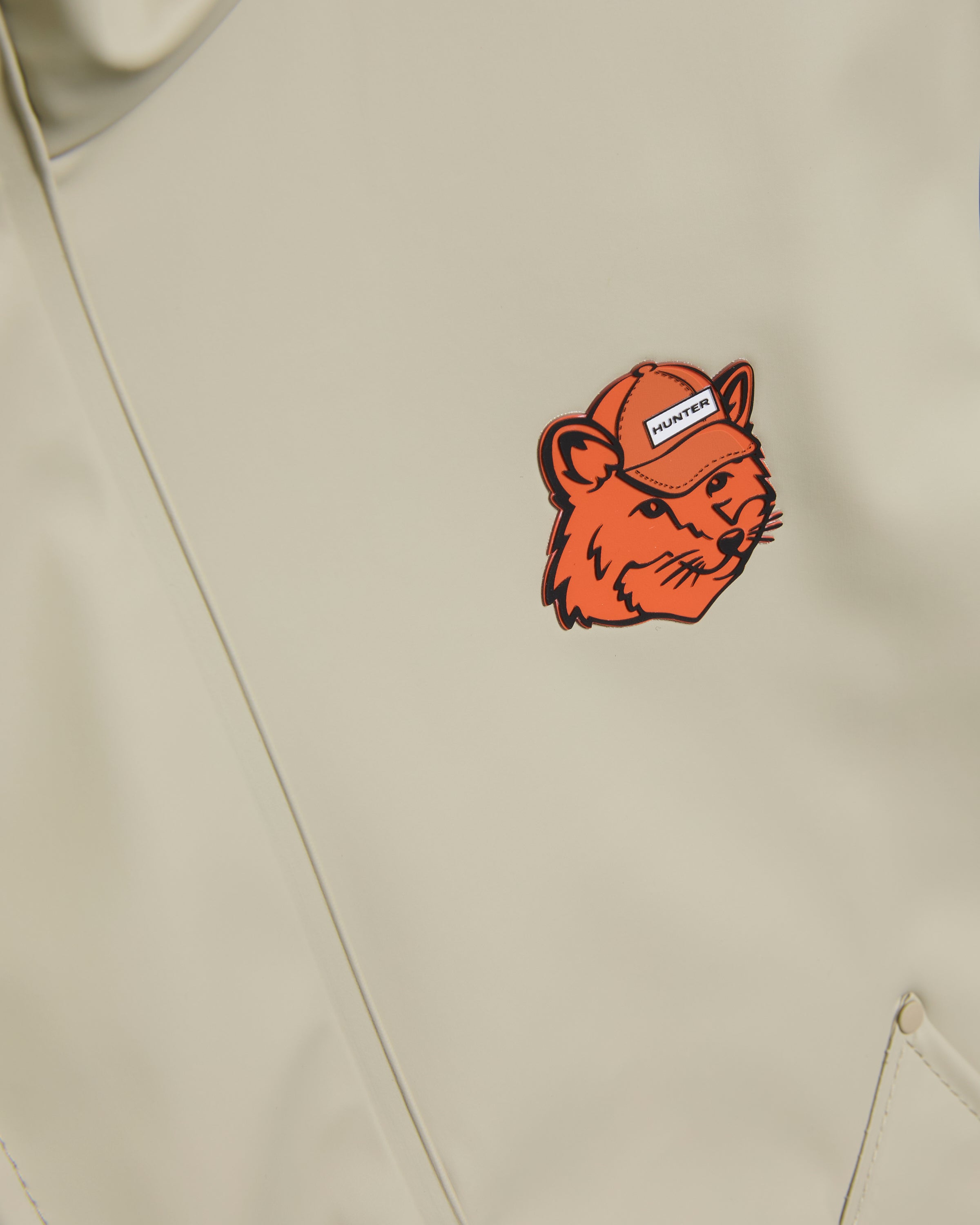 Maison Kitsune X Hunter Kids Rain Jacket Stone Beige