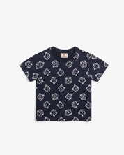 Maison Kitsune X Hunter Kids Fox Head Tee Night Sky White