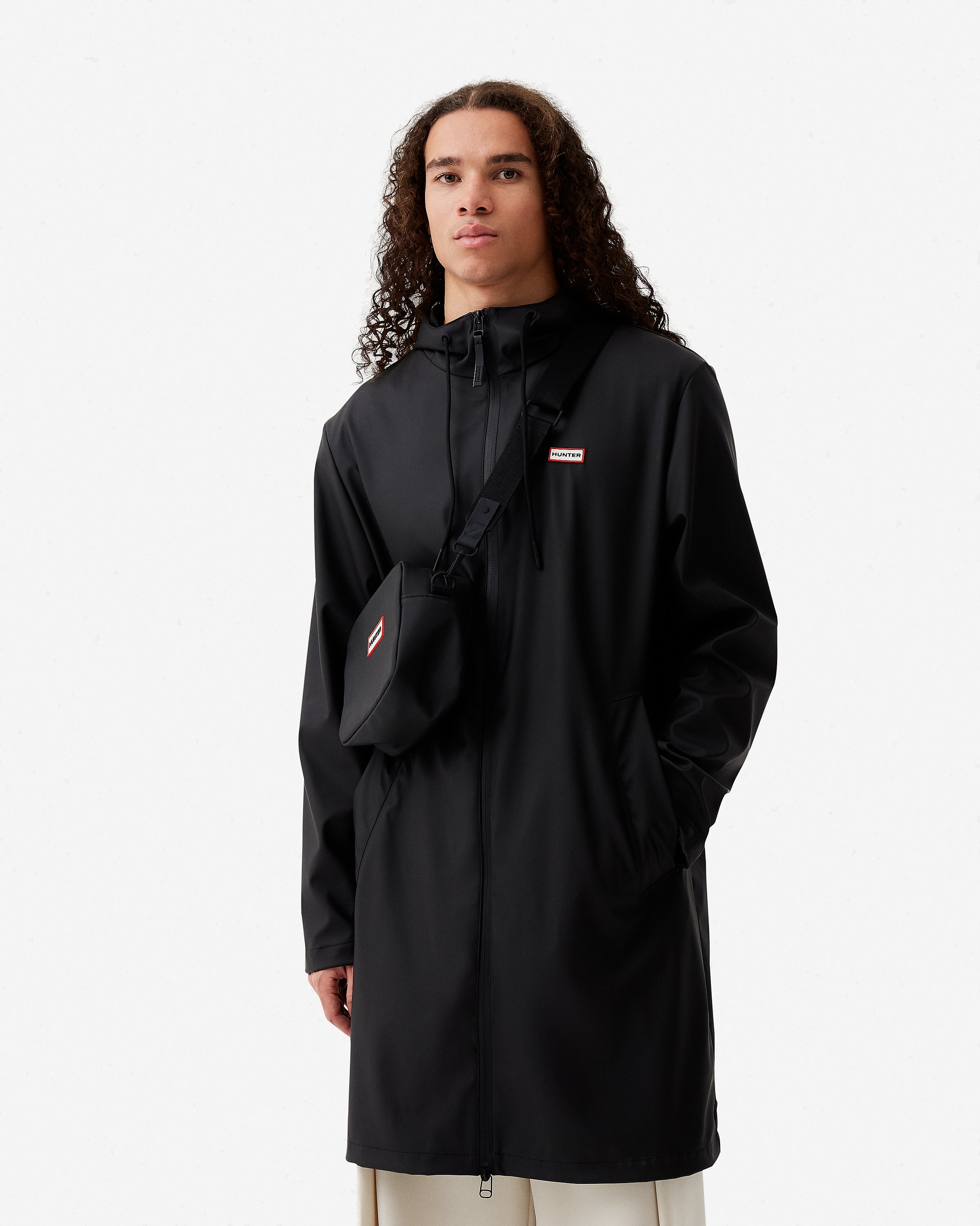 Hunter Boots Unisex Downpour Andrea Rain Coat Black – Hunter Boots