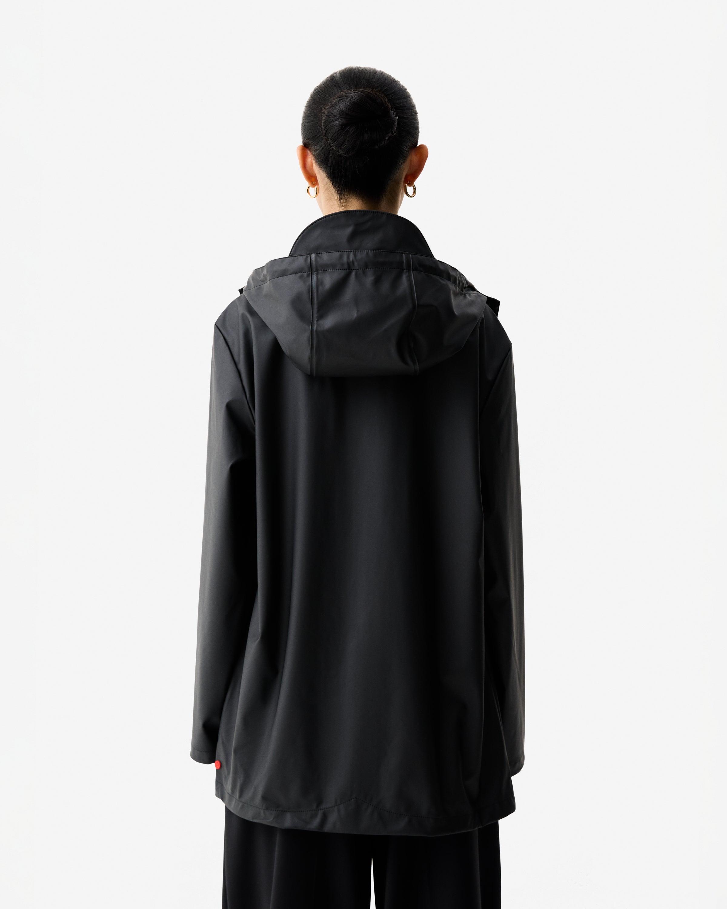 Unisex Downpour Jo Rain Parka Black