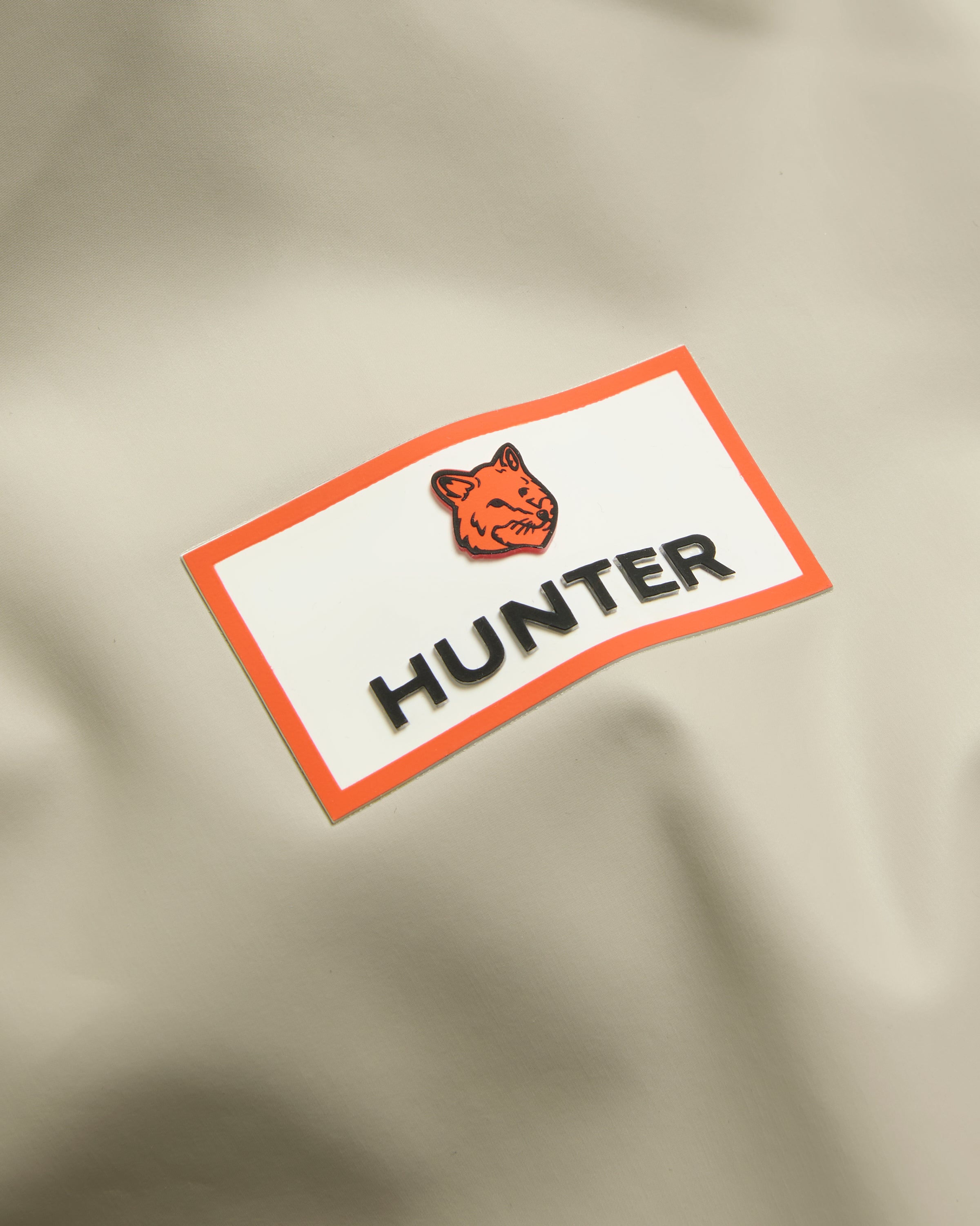 Maison Kitsune x Hunter Rain Jacket Stone Beige