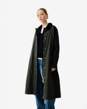 Harrow Patch Colour Block Waxed Coat