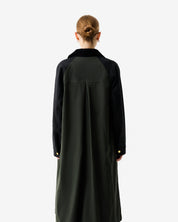 Harrow Patch Colour Block Waxed Coat