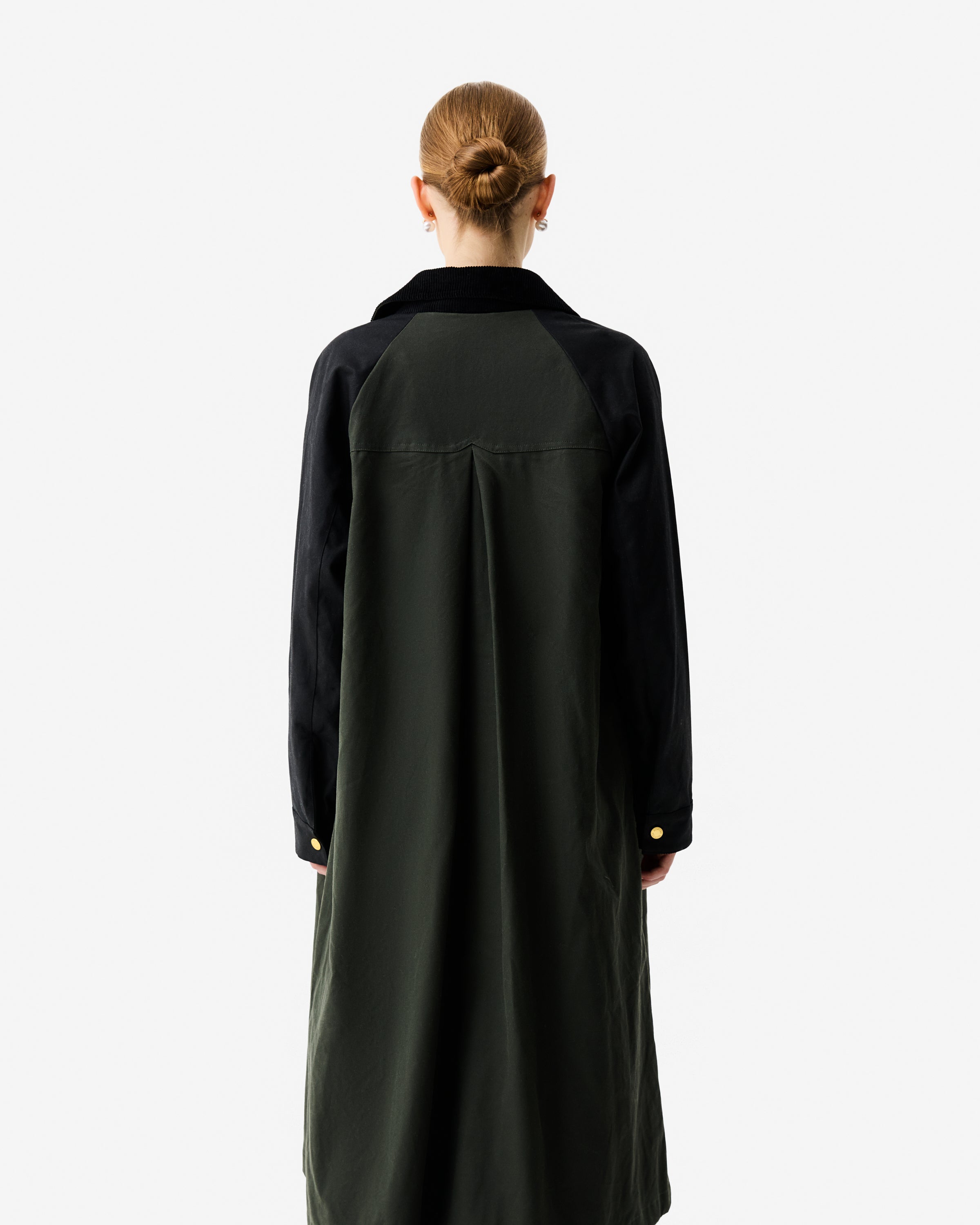 Harrow Patch Colour Block Waxed Coat