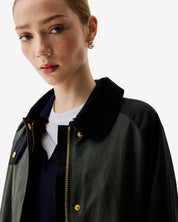 Harrow Patch Colour Block Waxed Coat