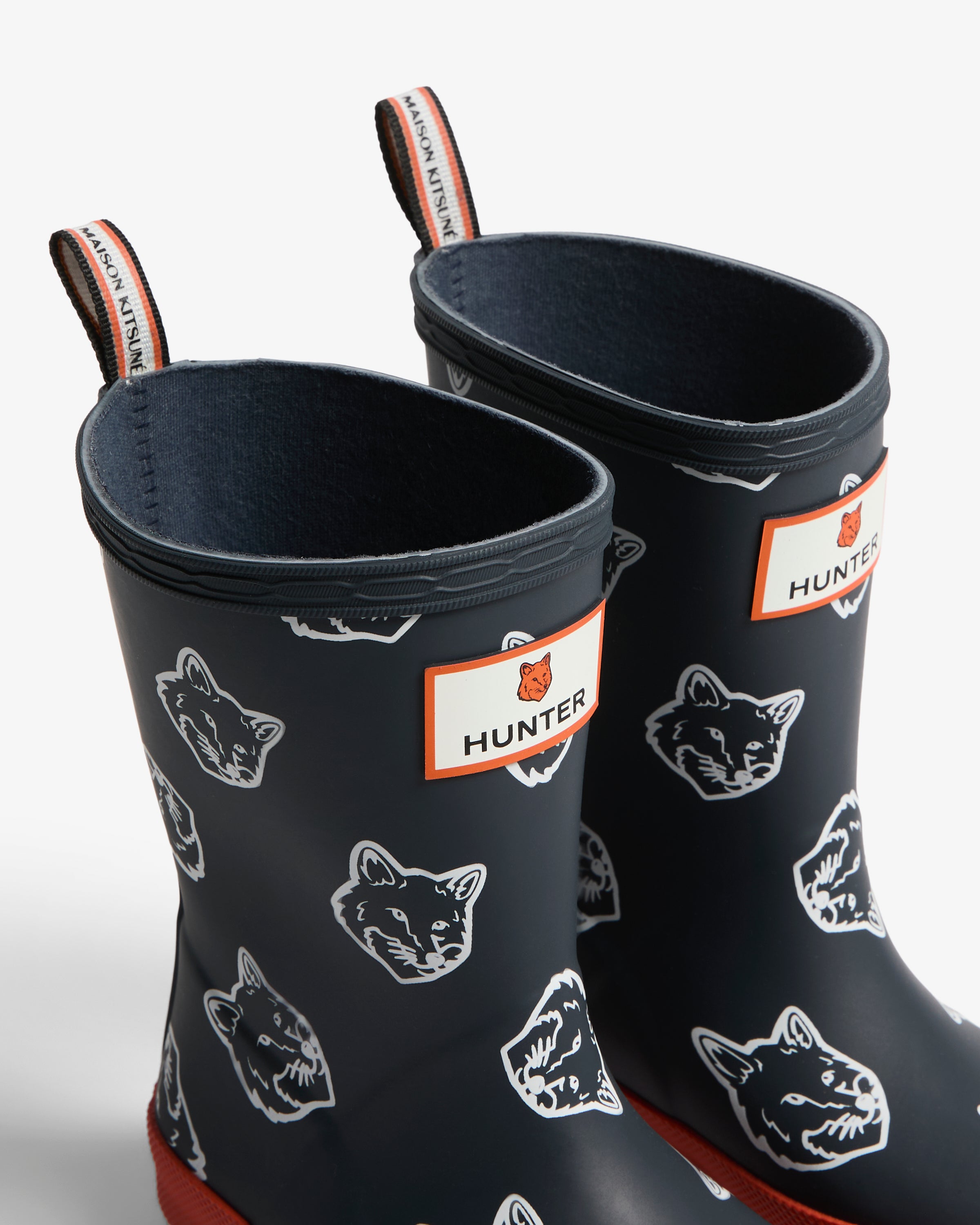 Maison Kitsune X Hunter Fox Head Kids first Contrast Night Sky Burnt Orange