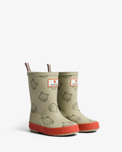 Maison Kitsune X Hunter Fox Head Kids first Contrast Ashtree Burnt Orange