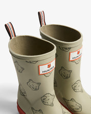 Maison Kitsune X Hunter Fox Head Kids first Contrast Ashtree Burnt Orange