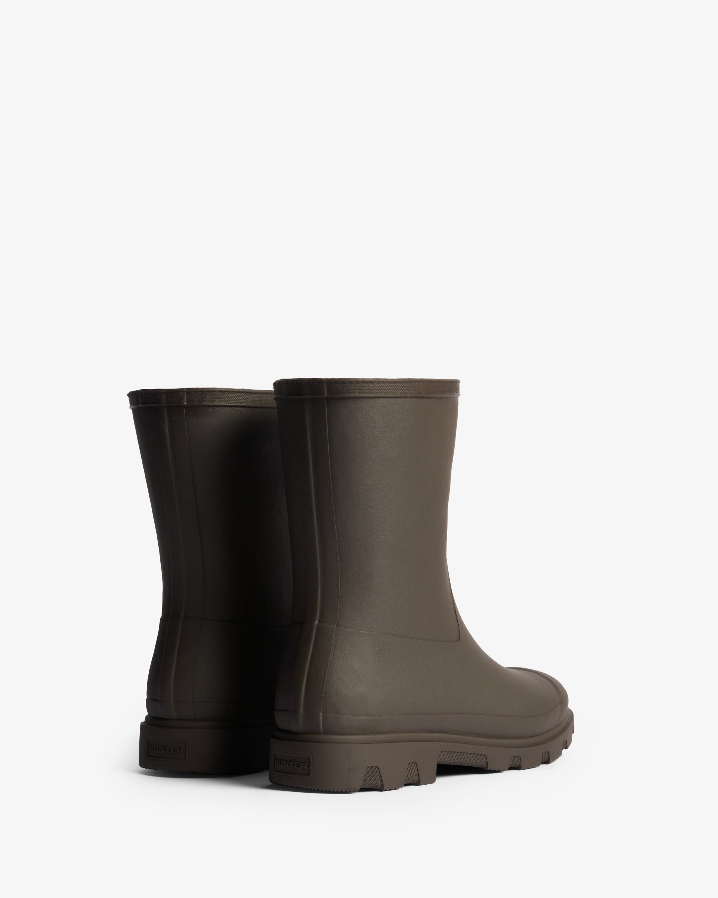 Hunter Boots Unisex Downpour Short Insulated Chocolate Brown