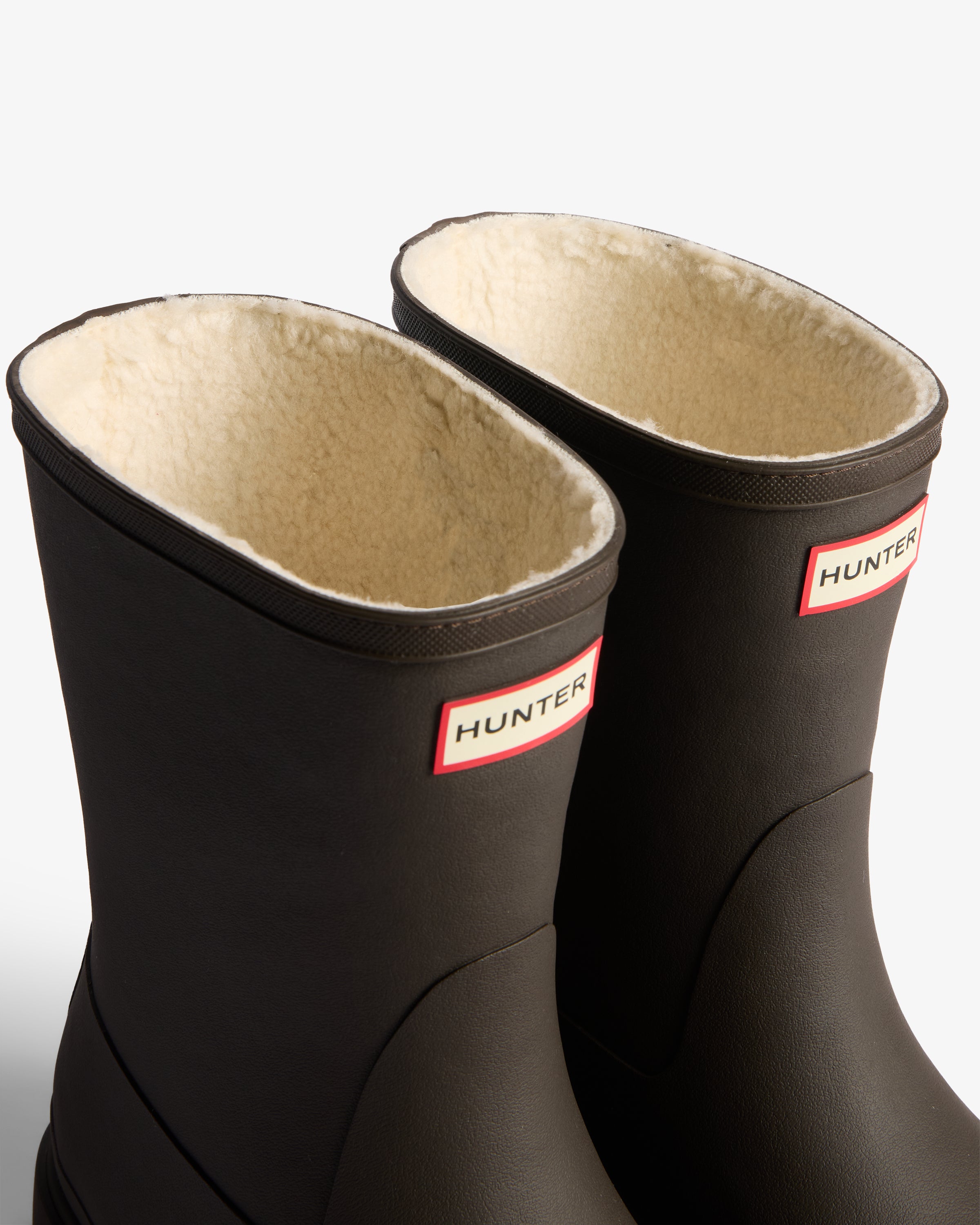 Hunter Boots Unisex Downpour Short Insulated Chocolate Brown
