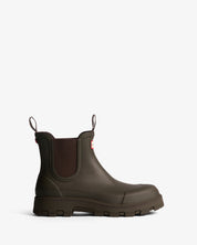 Unisex Elements Elastic Chelsea Boots Chocolate Brown