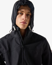 Unisex Packable Rain Jacket Black