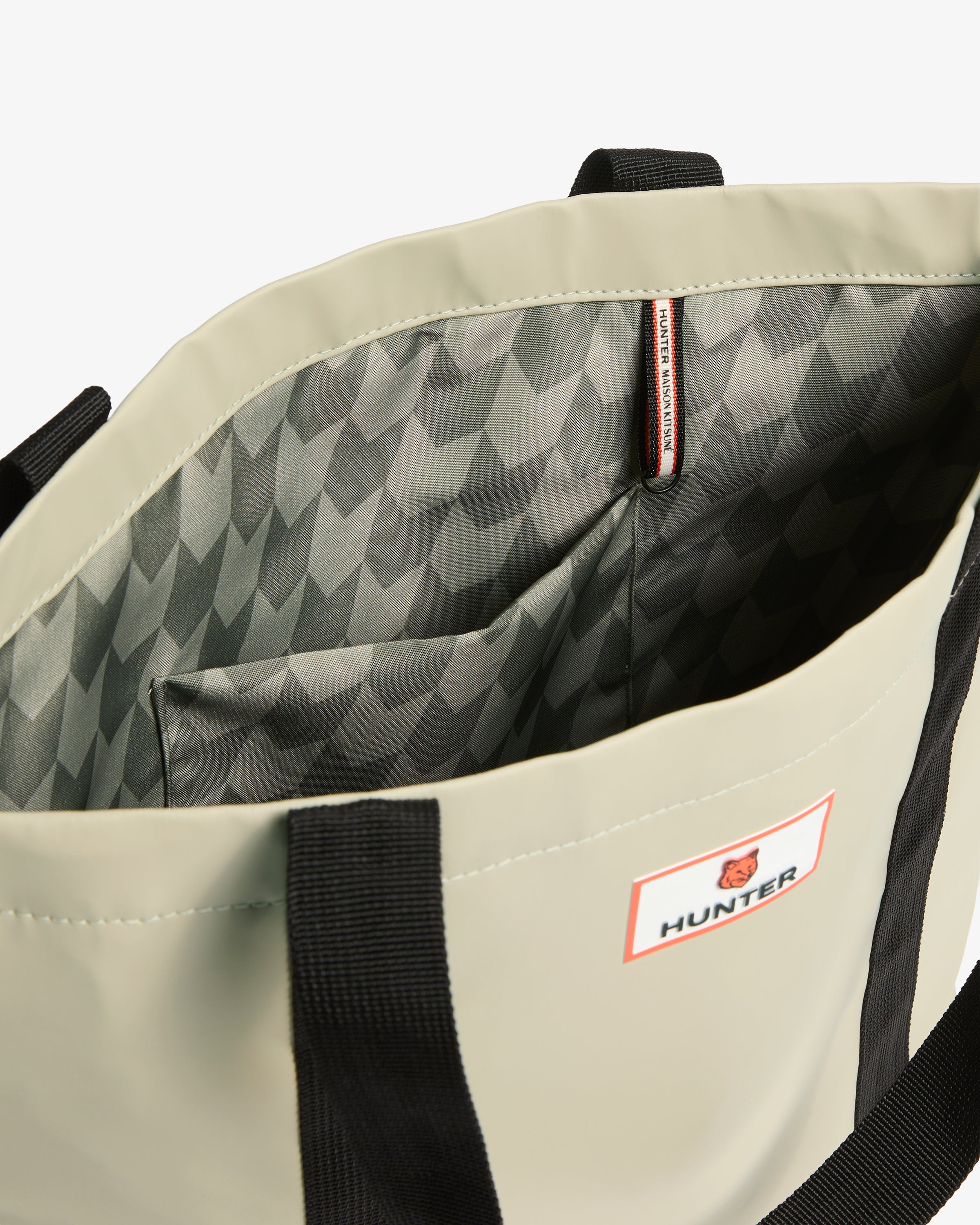 Maison Kitsune X Hunter Large Tote Ashtree