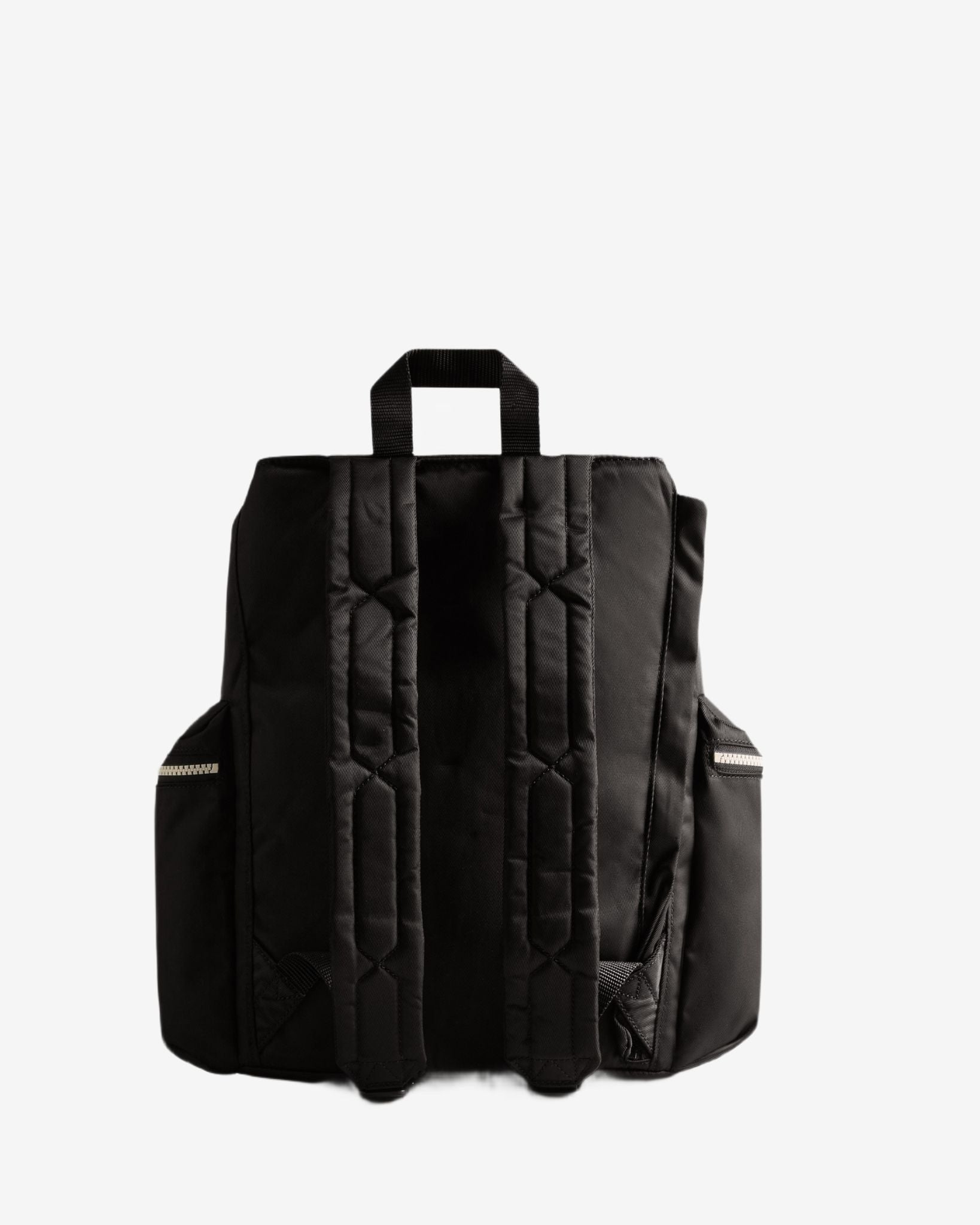 Nylon Large Topclip Backpack Black