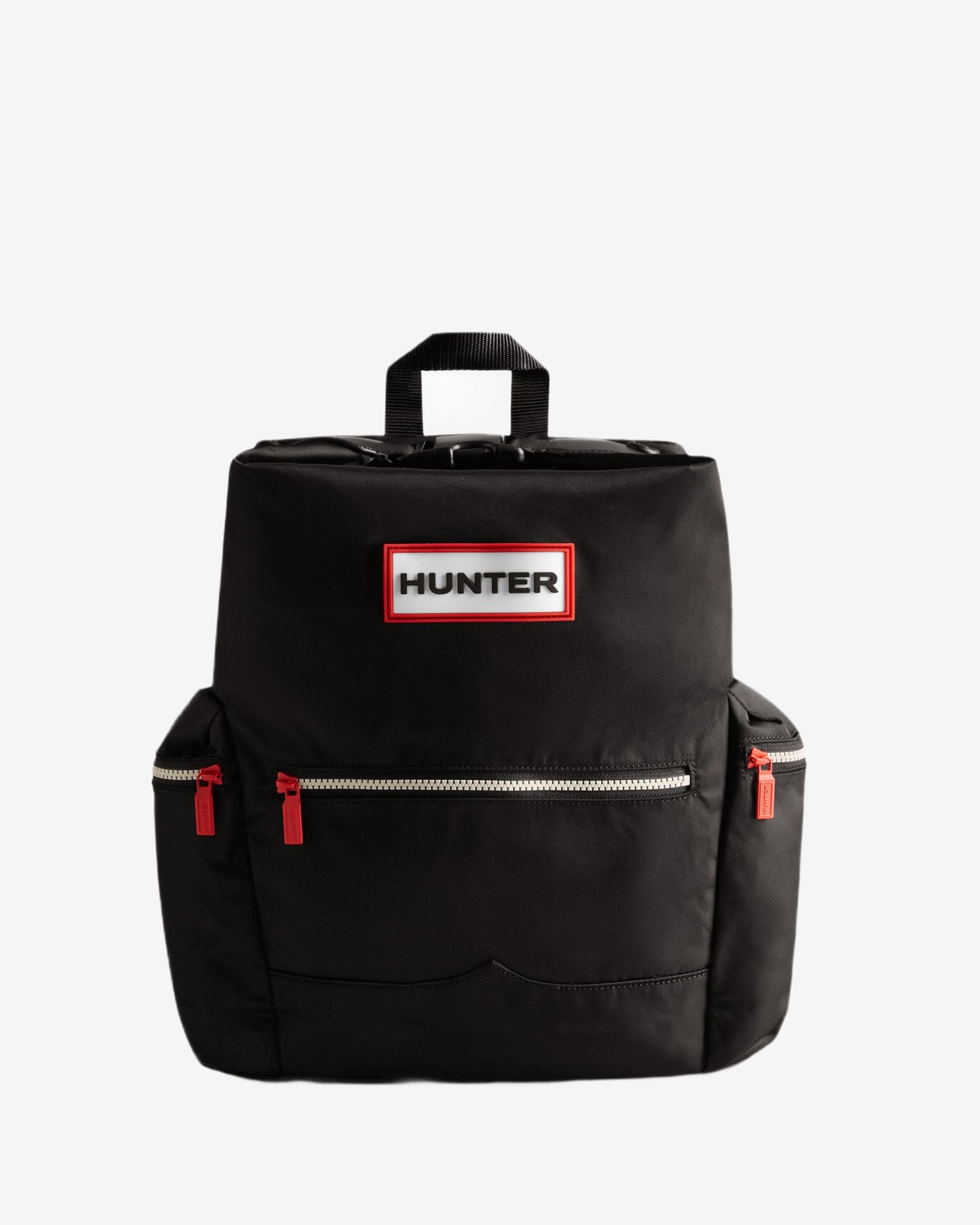 Nylon Large Topclip Backpack Black