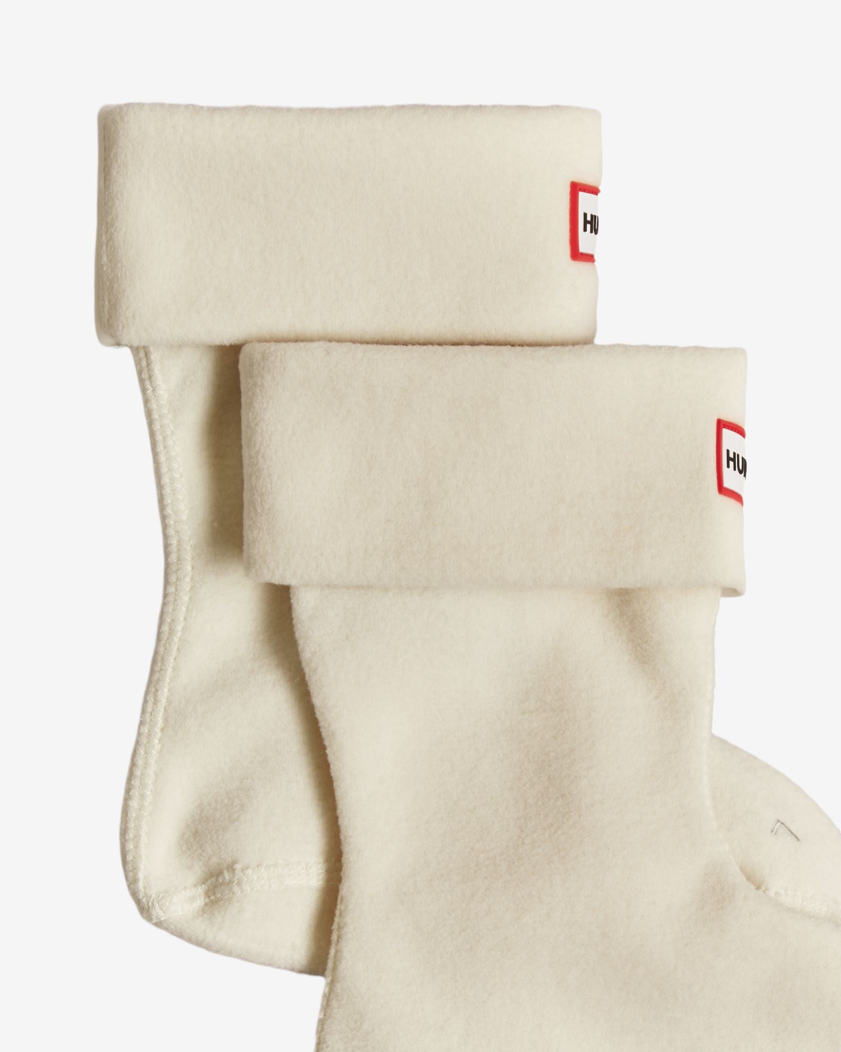Kids Fleece Boot Sock White