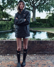 Unisex Downpour Izzy Hooded Rain Jacket Black