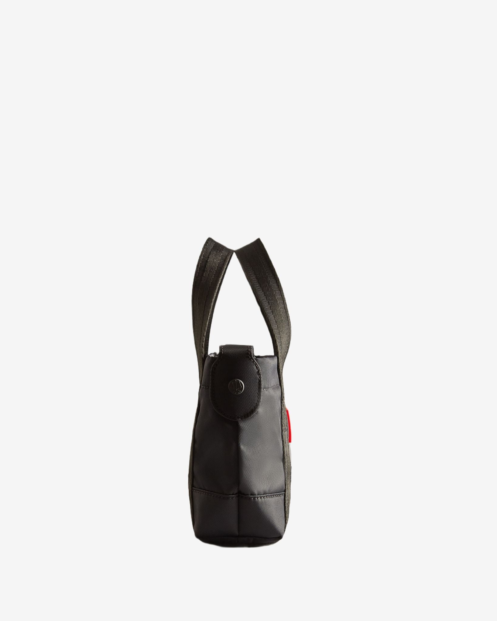 Nylon Mini Topclip Tote Bag Black