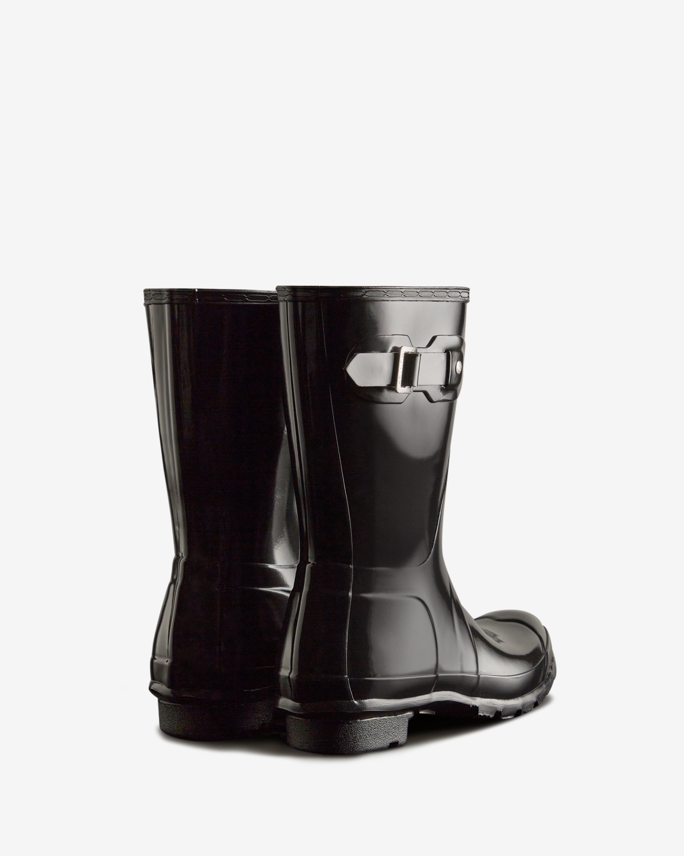 HUNTER Original gloss short レインブーツ Hunter Boots Women's Original Short Gloss Boots Black