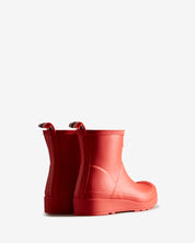 Women's Play Short Wellington Boots Logo Red