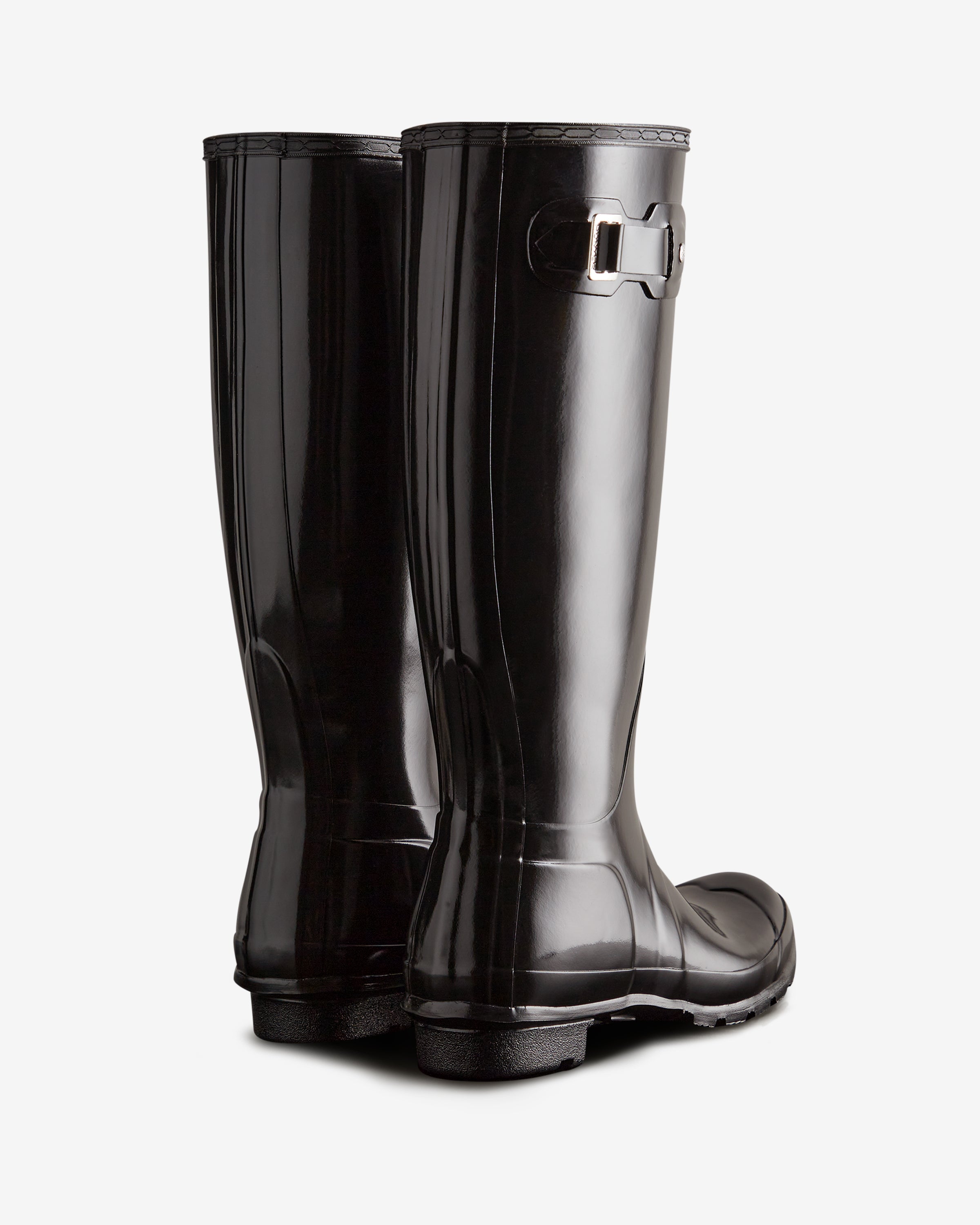 Hunter Boots Women's Original Tall Gloss Boots Black – Hunter