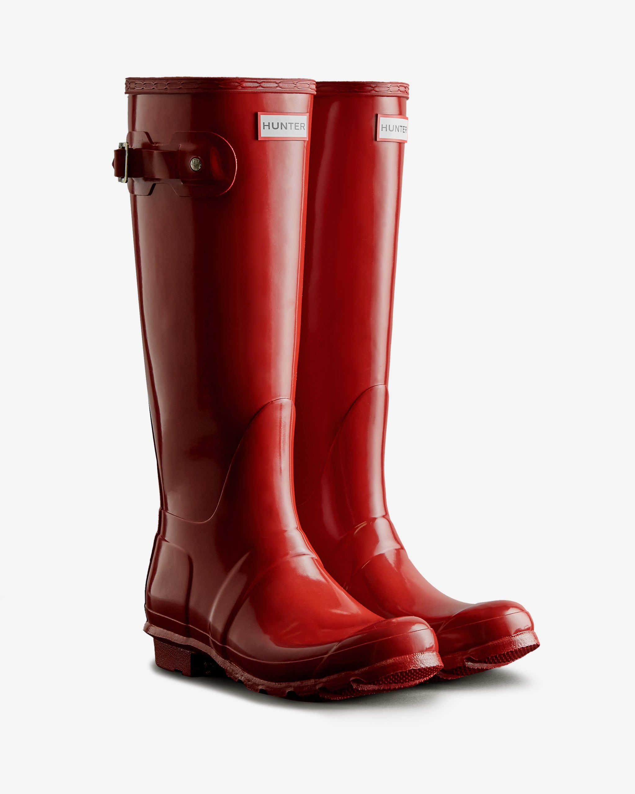 Hunter Boots Women's Original Tall Gloss Boots Military Red