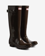 Women's Original Tall Gloss Boots Chocolate Brown