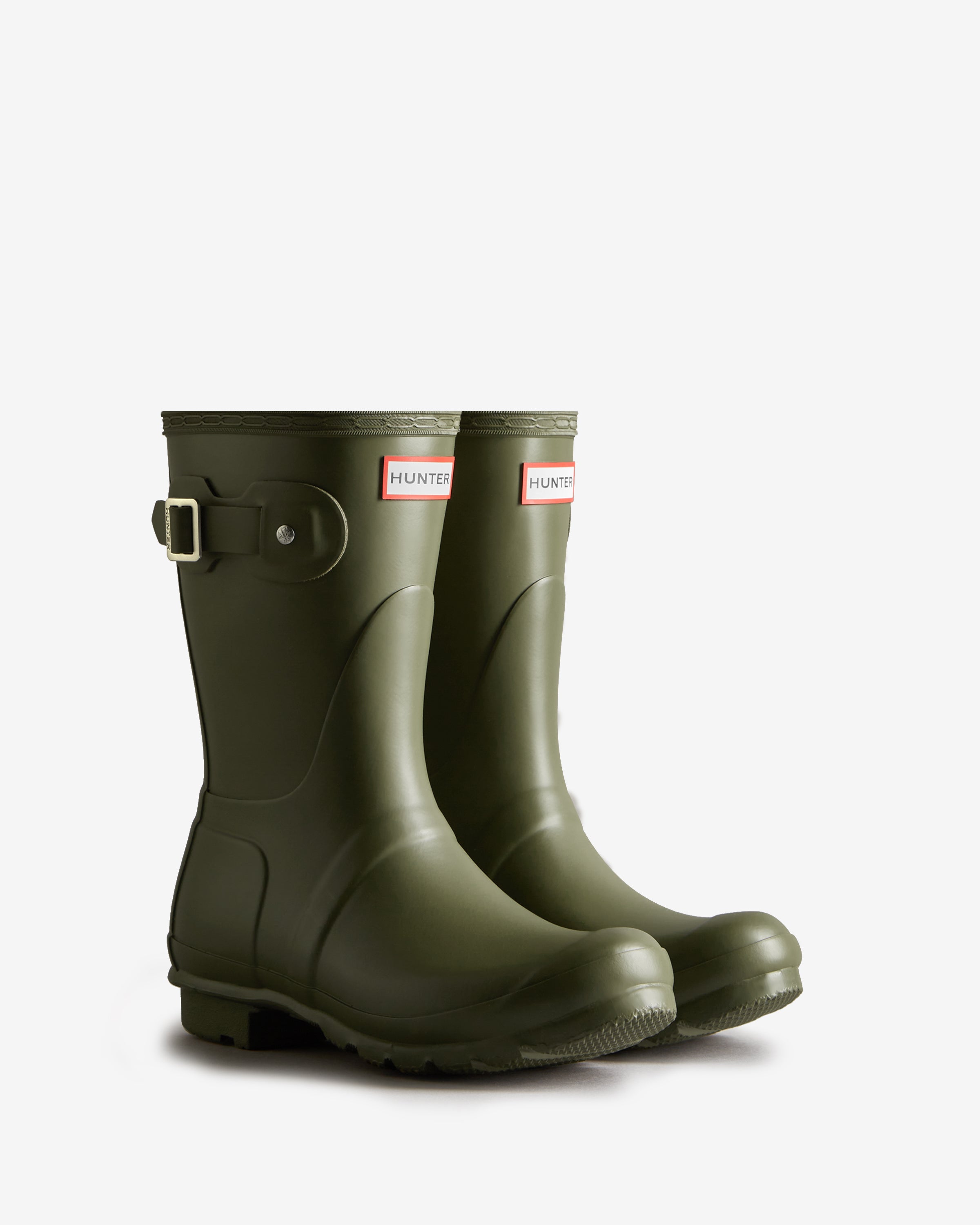 Olive green short boots fashion