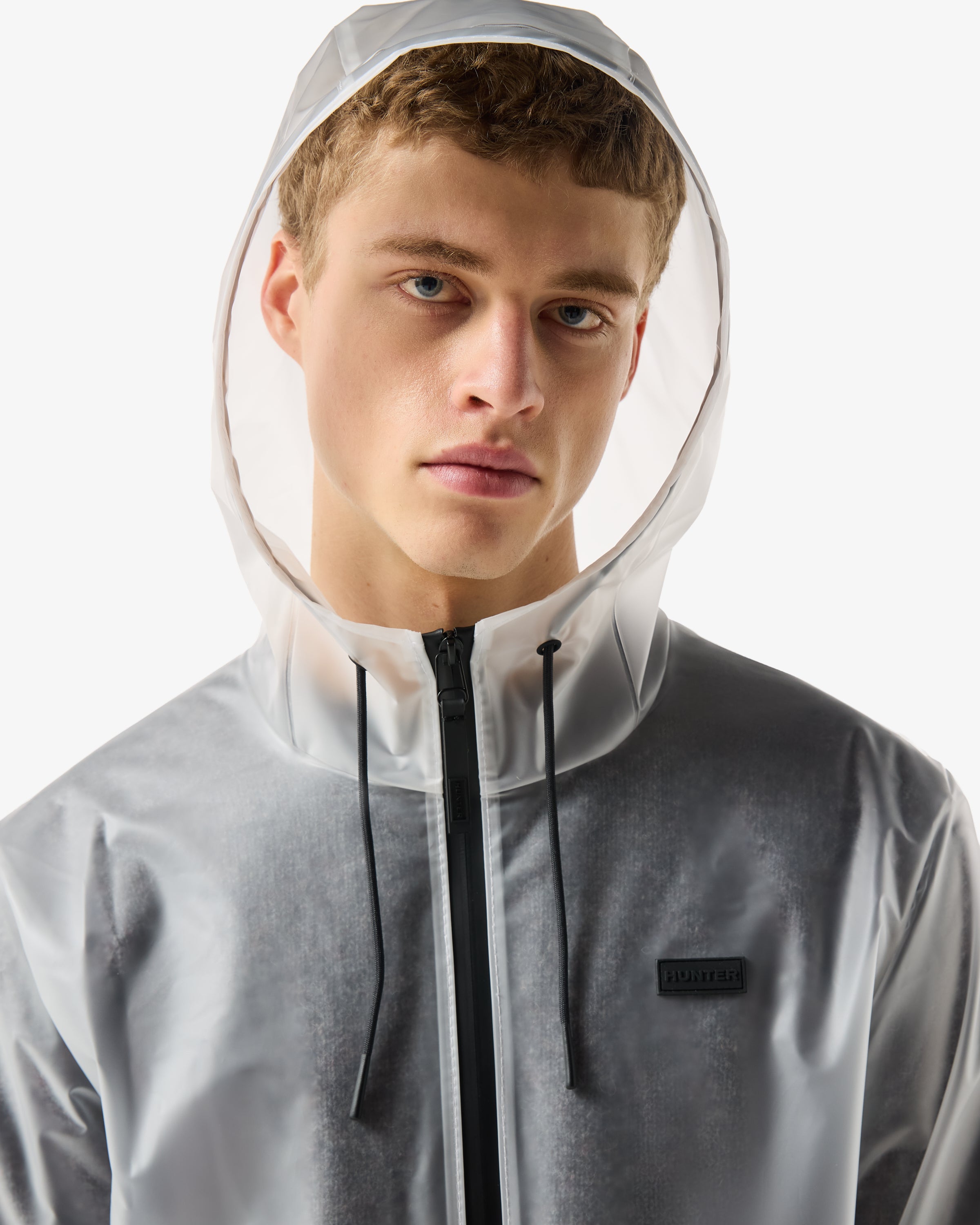 Unisex PU Raincoat Clear Matte