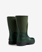 Unisex Balmoral Neoprene Short Boot Dark Olive Black