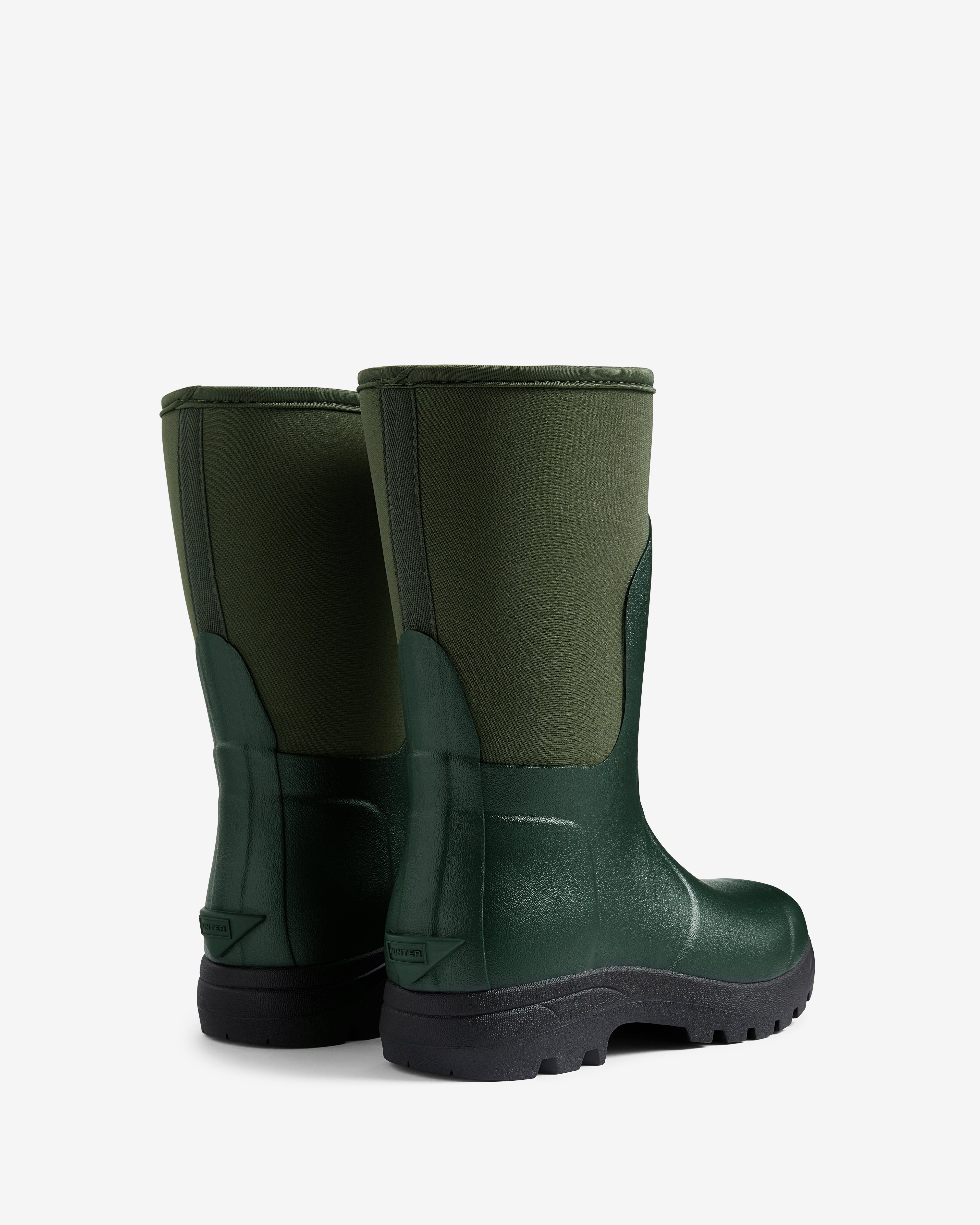 Unisex Balmoral Neoprene Short Boot Dark Olive Black