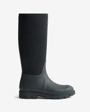 Unisex Downpour Neoprene Leg Tall Boot Black