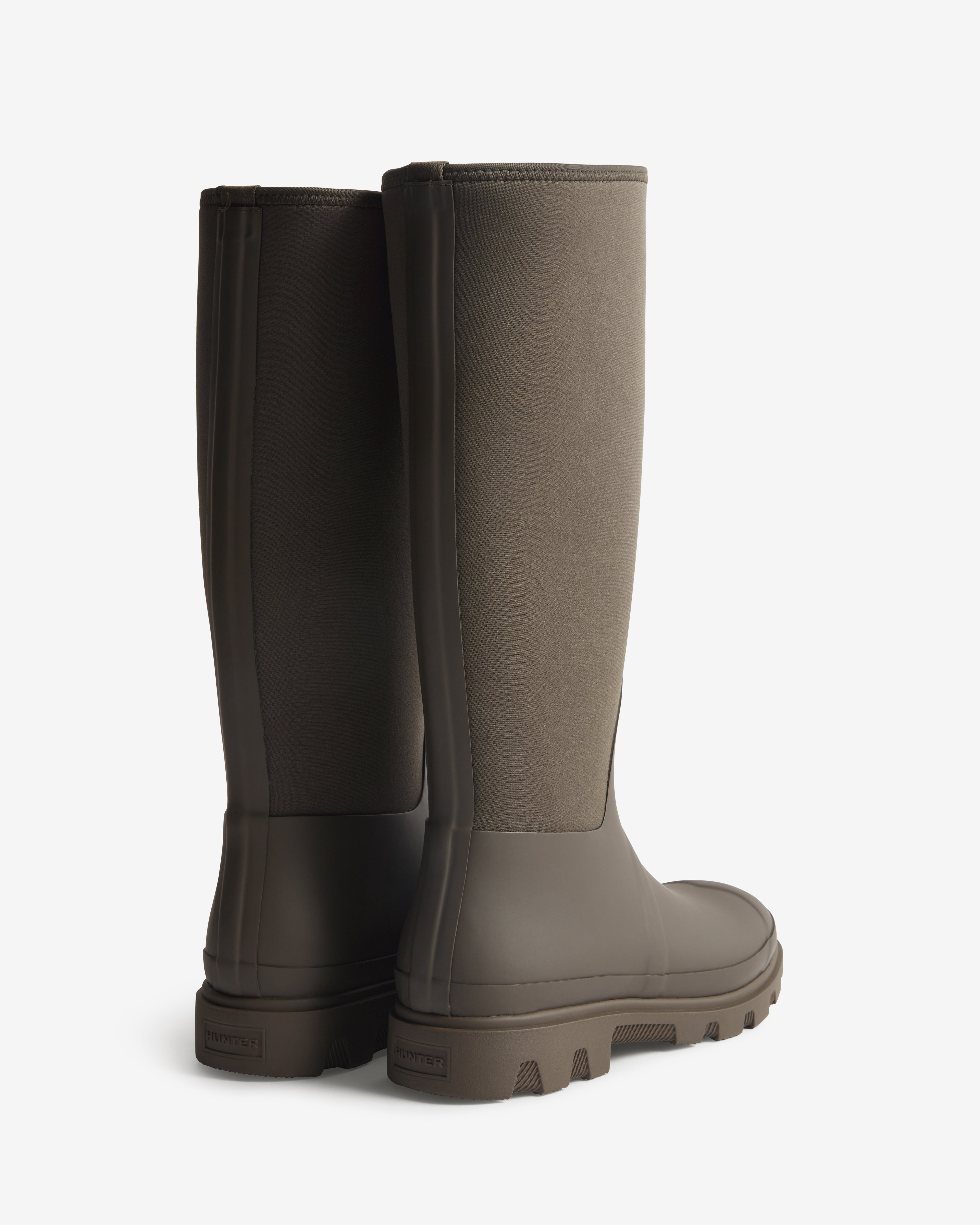 Unisex Downpour Neoprene Leg Tall Boot Chocolate Brown