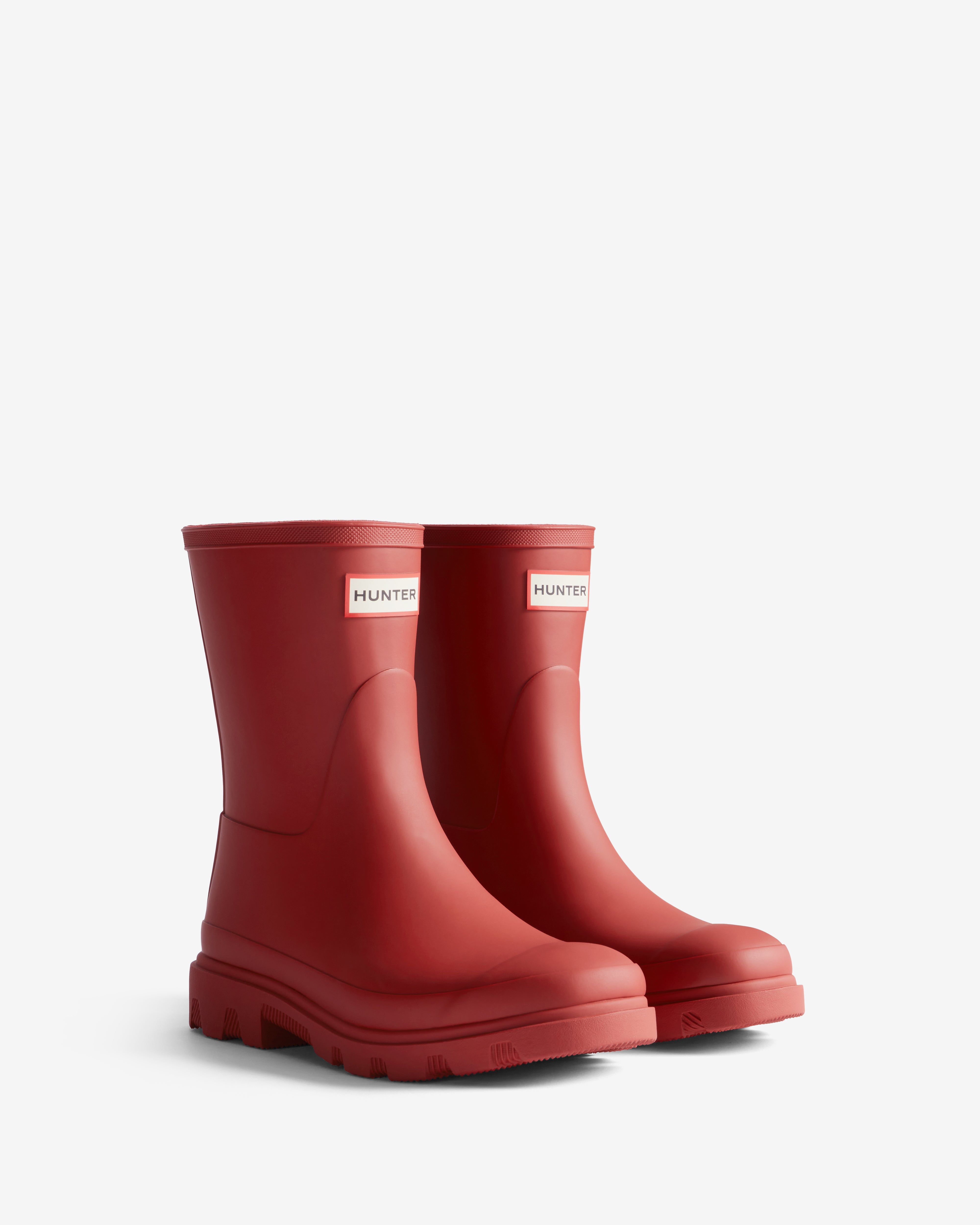 Unisex Downpour Short Boot Military Red