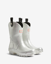 Womens Original Cowboy Boots Metalic silver